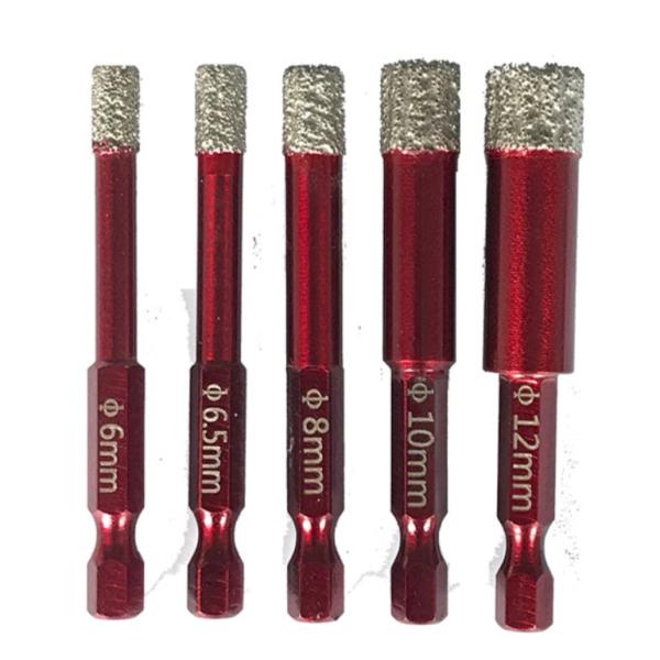 Brazed Diamond Core Drill Bit For Glass Ceramic Tiles Marble And Granite