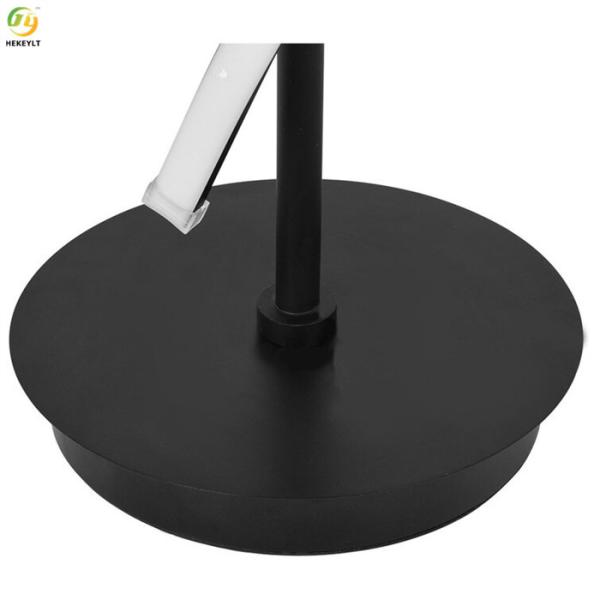 Силикон + лампа пола СИД спирали черноты алюминиевого сплава угловая современная