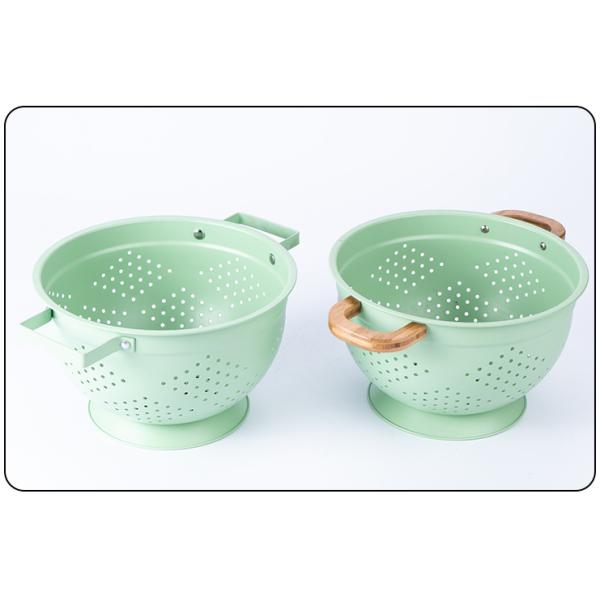 Handheld Rustproof 0.5kg Steel Fruit Basket Powder Coating
