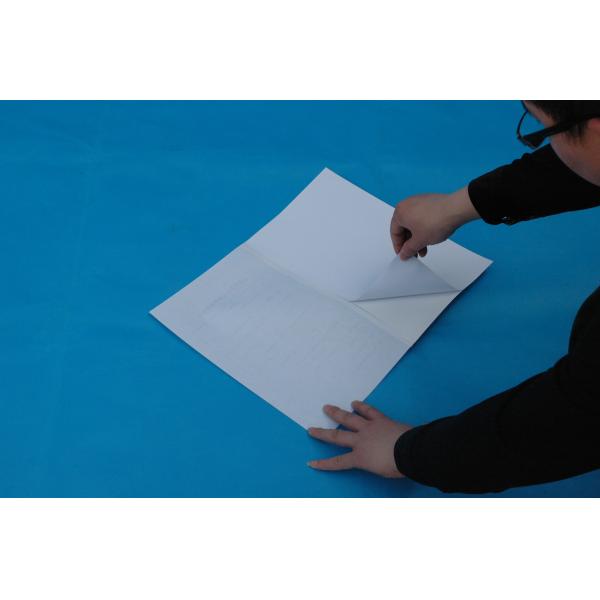 G043 White sticker footprint sample collecting sheet