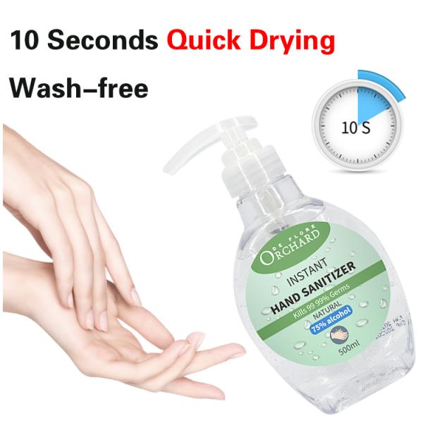 Противобактериологическая жидкостная большая часть 120мл 250мл 500мл геля дезинфицирующего средства мытья руки алкоголя момента времени 75%