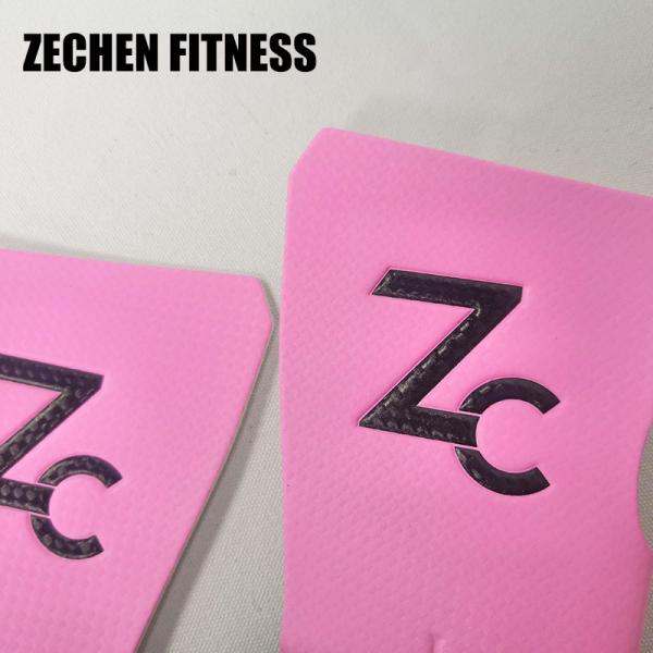 Pink color carbon fiber leather gymnastics grips crossfit hand grips for home workouts