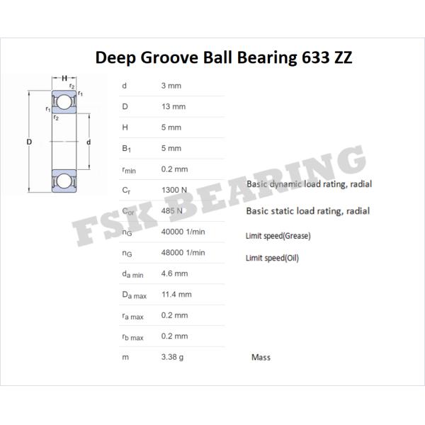 Молчаливая 633 634 635 636 637 638 639 миниатюра 2RS ZZ нося высокоскоростной подшипник игрушки