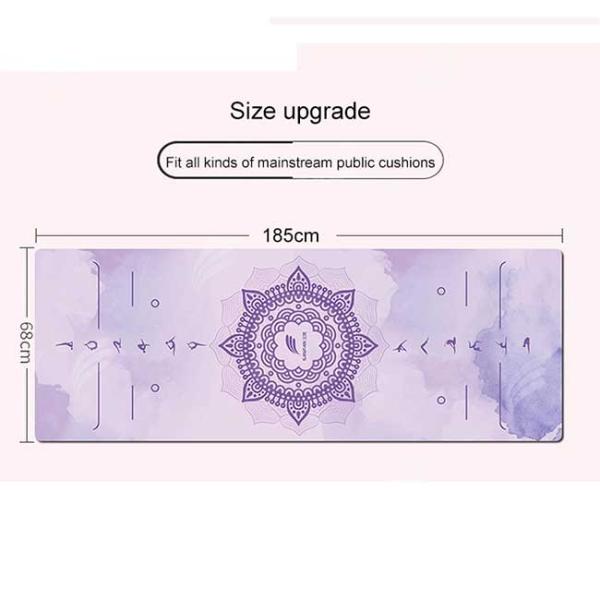 Lightweight Thin Non Slip Travel Yoga Mat Natural Rubber Microfiber Suede Foldable