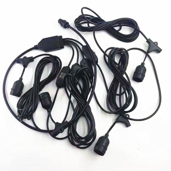 Hot sale black pendant Lamp 3/4 in 1 extension cord 0.5m-10m copper Loft Lights cable