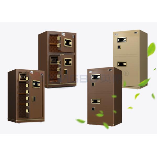 95kg Biometric Fingerprint Lock Safe Box Dual Alarm YB/N7-120D Coffee Office Lock Box