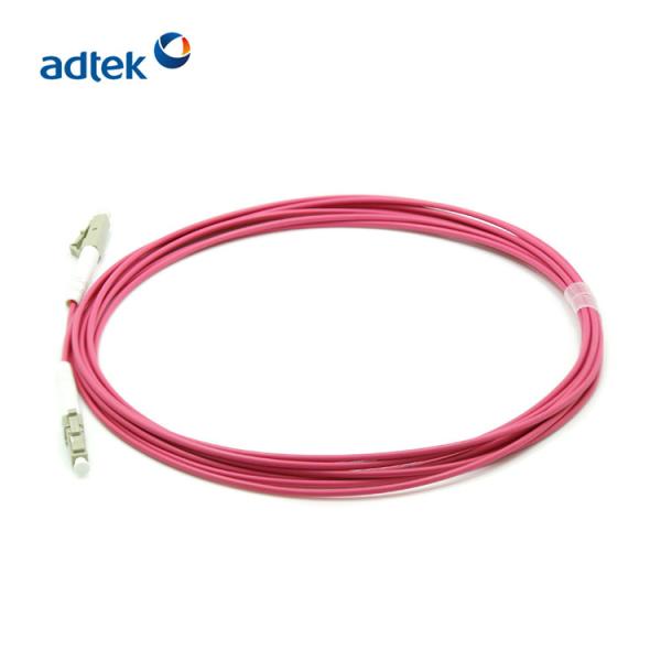 LC LC 50/125um Multimode Fiber Patch Cord OM4 2 Core Fiber Optic Cable