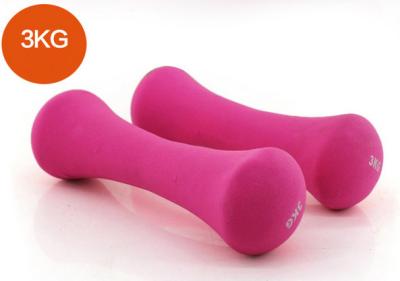 red pink blue purple green Bone Shaped women and children vinyl hand weight dumbbell
