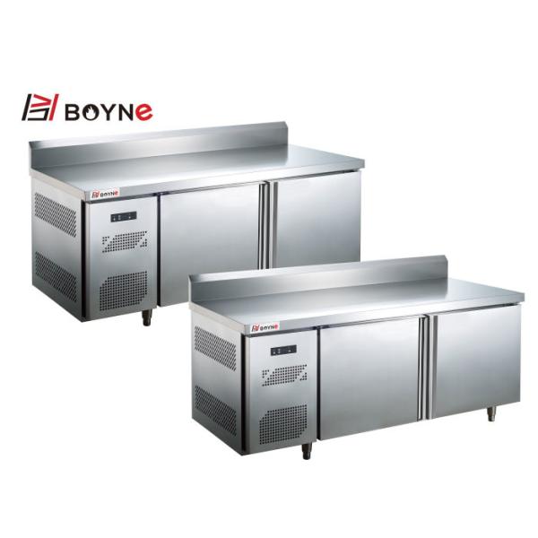 Commercial Working Table Two Door Refrigerator Counter Freezer use in kitchen and coffee shop