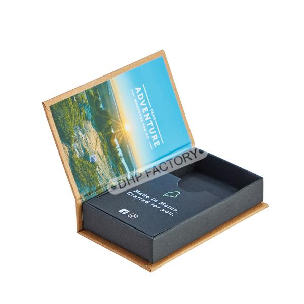 Boîte cadeau magnétique Kraft écologique Boîte à couvercle magnétique durable