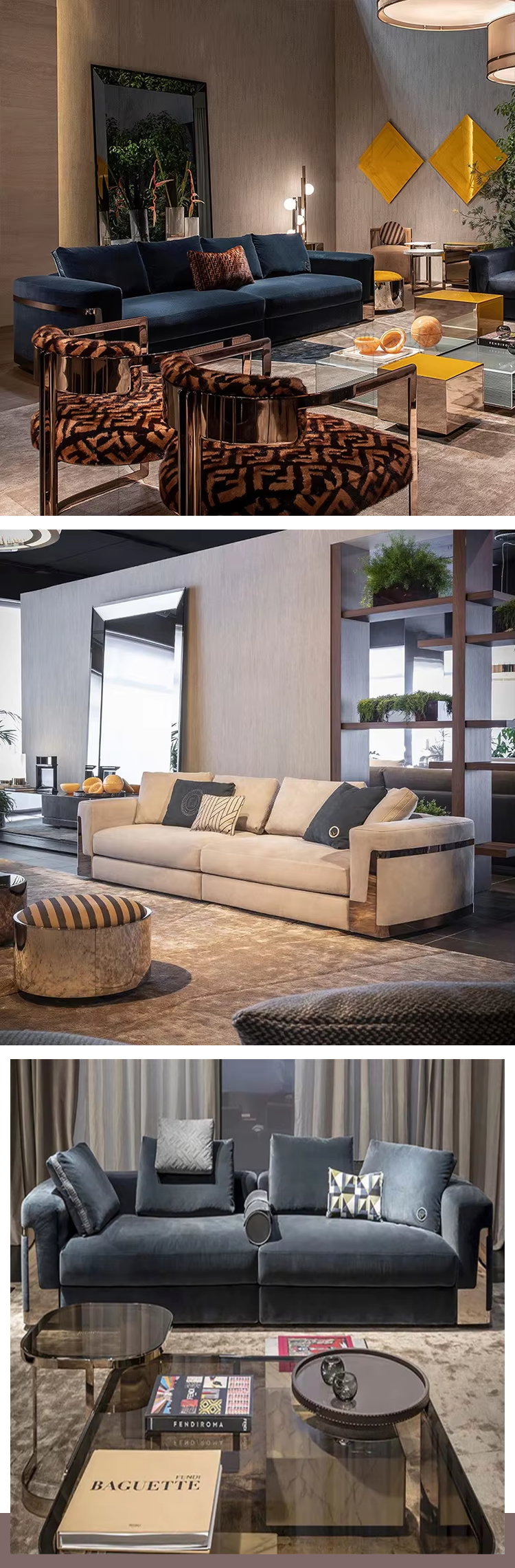 High Luxury Sectional Sofas Italian Home Furniture Genuine Leather Sectional Sofa Set Living Room Leather Modern Couch Sofa