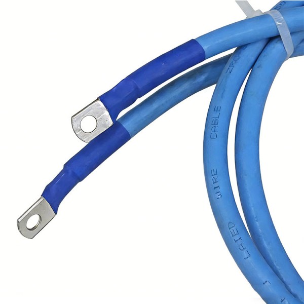 Custom Insulation Ring Terminal 18AWG 16AWG 14AWG Wire Harness Assembly For Battery Photovoltaic Ground Wire