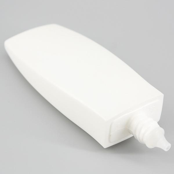 2.02oz/60ml HDPE Sunscreen Lotion Cream Bottle, Extruded Type Small Square Tube, Facial Cleanser Cosmetic Plastic Bottle