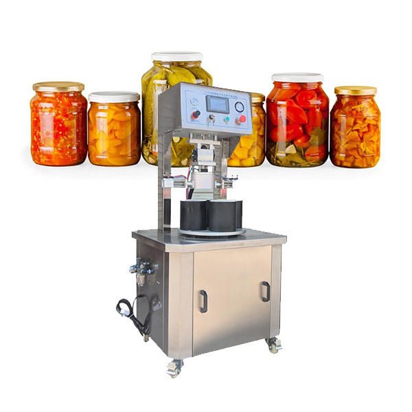 High efficiency semi-automatic vacuum capping rubbing machine