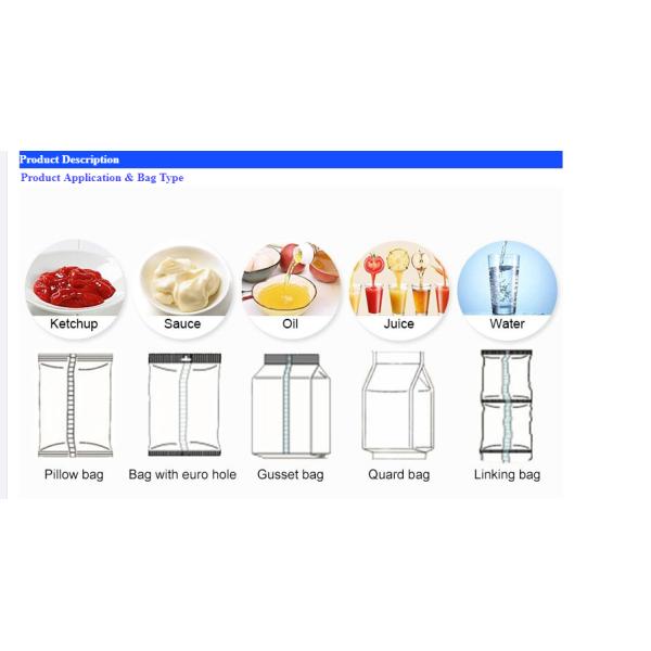 Automatic water liquid sauce milk oil soybean milk packing machine