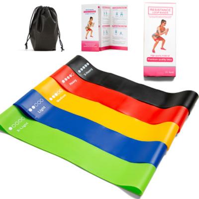 Faixas da fisioterapia do TPE das faixas da resistência do TPE do rosa 50cm para os pés