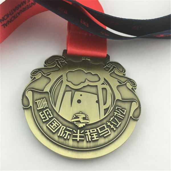 City Road Run Zinc Alloy Painted Marathon Medal,Fit for marathon, fun run, charity & sport events