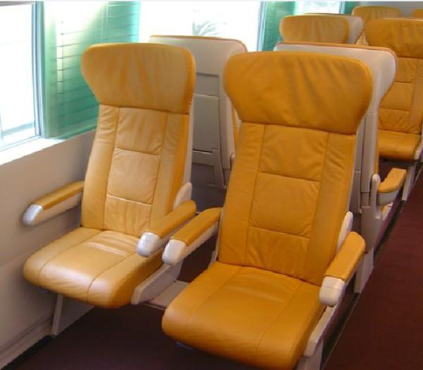 Soft Leather Luxury Bus Seats Durable , Custom Luxury Coach Seats For Train