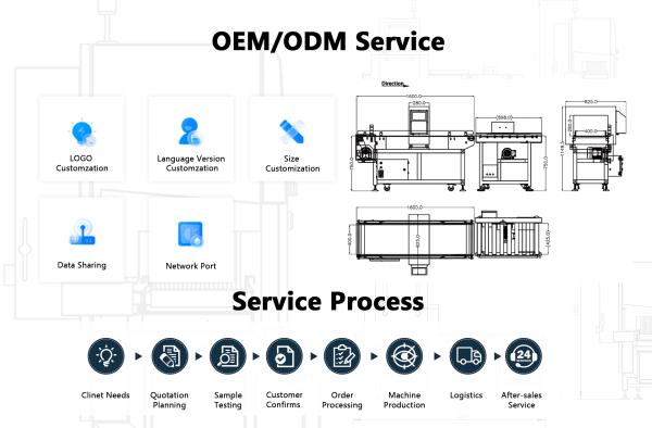 Metale Industrial Metal Detector Combined With Check Weigher Machine For Food Quality Control