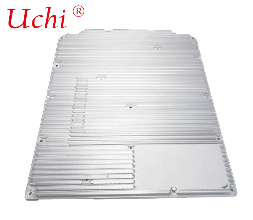 Aluminum Plate Heat Sink Extrusion 2 Heat Pipe Friction Welding for Optical Module