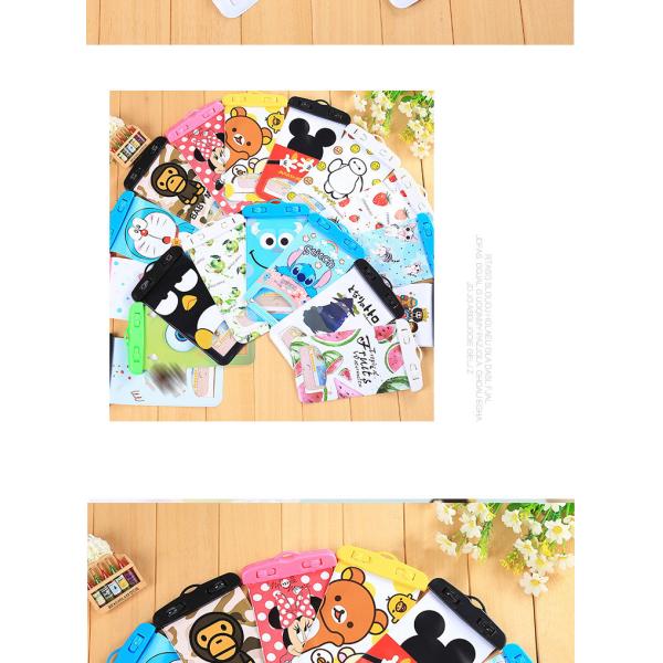 Cute Cell Phone Waterproof Bag Mobile Phone Waterproof Pouch For Iphone Android