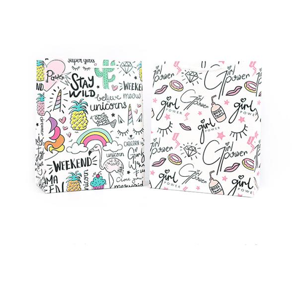 Ultraportable Kraft Paper Christmas Bags