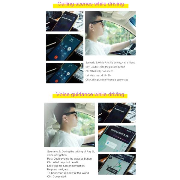 New Generation  5.0 Smart Music Glasses Phone Glasses Sun Glasses