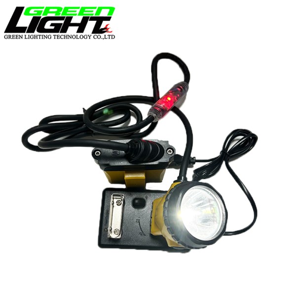 LED Mining Lamps Corded Miners Cap Lamp with Rechargeable Battery Providing 25000 Lux Brightness for Underground Work Lighting