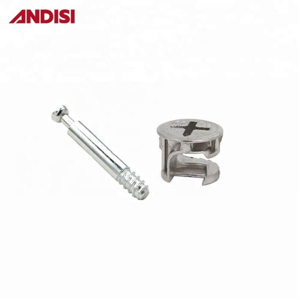 Furniture Connecting Bolt Mini Fix Screws Dowel 33/36/46mm Zinc Plated Steel M4 Modern Hardware
