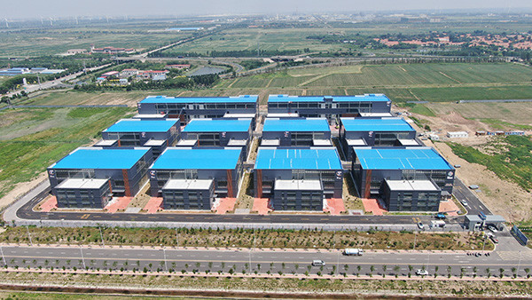 Long Span Steel Structure Workshop , Sandwich panel Structural Steel Building