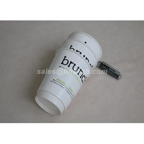 Disposable Vending Paper Cups Red 7 oz for Ice Cream Evironmental Friendly