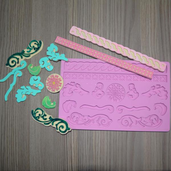 Furniture Pastry Silicone Baking Utensils Craft Decorating Fondant Lace Mat