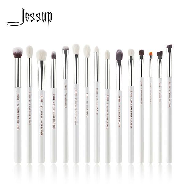 Professional 15pcs Eye Makeup Brush Set Light Weight Aluminium Ferrule