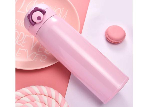 Solid Color Kitchen Household Items Stainless Steel Vacuum Cup Straight Body