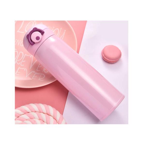 Solid Color Kitchen Household Items Stainless Steel Vacuum Cup Straight Body