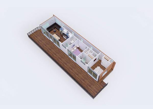 A casa do recipiente dos preços de fábrica montou inteiramente os jogos de aço da casa da casa pré-fabricada modular da casa de campo