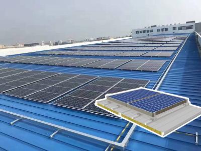 PU Rock Wool/PU Glass Wool Core Photovoltaic Roof Panel with 1000mm Width and Customizable Design