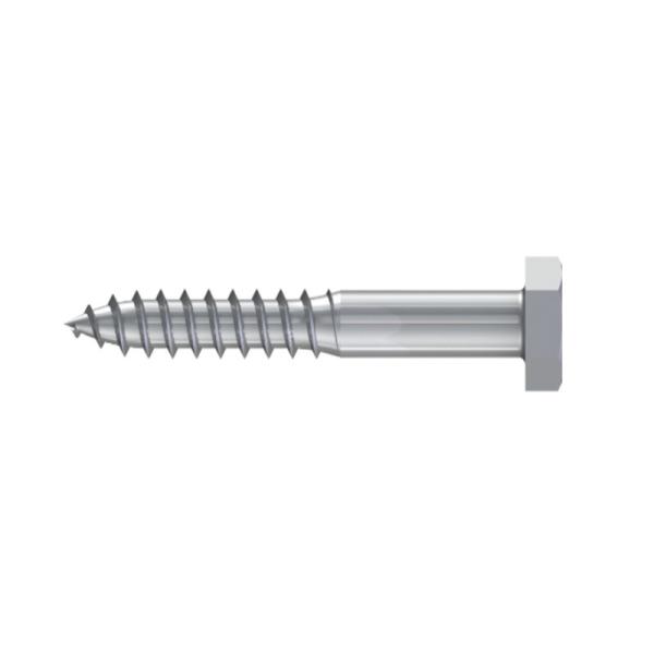 El último tamaño común M6 - M20 A2 A4 304 de acero inoxidables tornillo de madera del retraso de 316 hex.