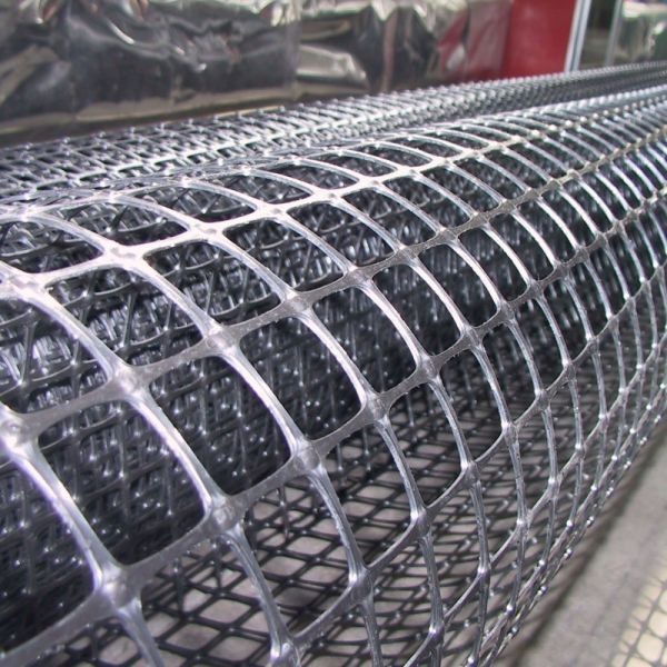 Soil Stabilization Biaxial Plastic Geogrid 2m - 5m  Pp Biaxial Geogrid 50m