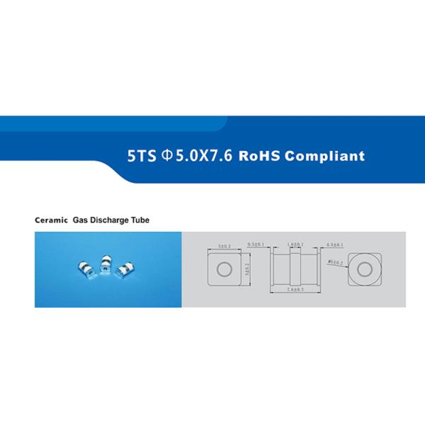 GDT 5TS075L Gas Electric Discharge Tube Pulse Discharge Current 5kA 75V