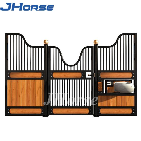 O cavalo europeu personalizado para portas com madeira de bambu