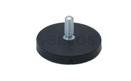 Black magnetic power hook,rubber coated pot magnet