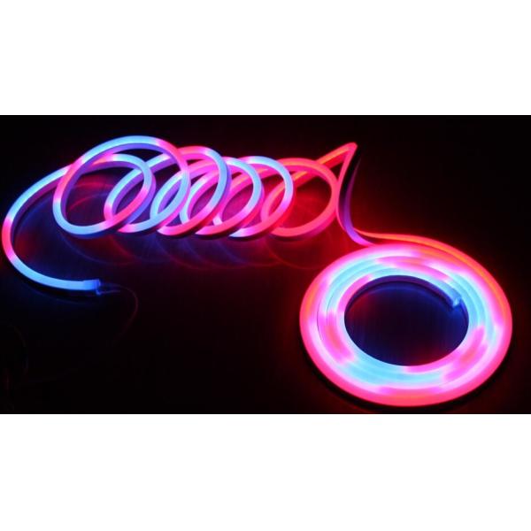 24V плоские WS2811 адресуемые RGB LED неонные гибкие 11x19 мм цифровые неонные к