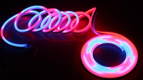 24v flat ws2811 addressable rgb led neon flexible 11x19mm digital neon rope strips