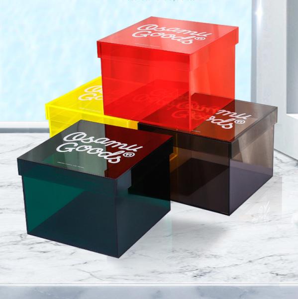 PMMA Brush Box Acrylic Pen Box For Home Decor And Commercial Promotion