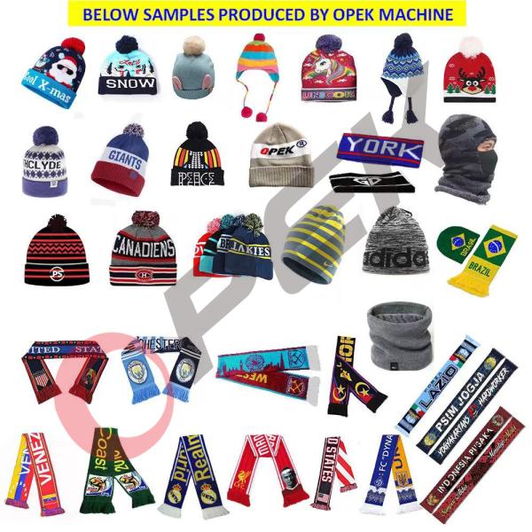 OPEK Automatic Jacquard Football Fan Scarf Making Machine