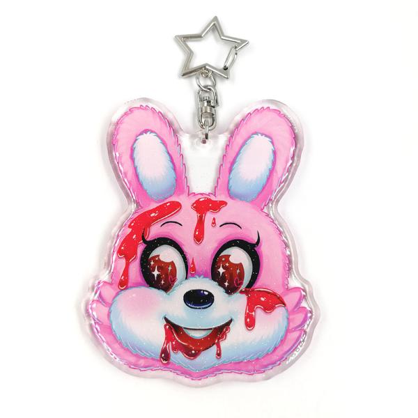 Flash Epoxy Anime Acrylic Charms 4 Color Printed 8cm Customized Size