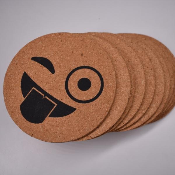 High Density Customized Cork Coaster Heat Resistant Reusable Tea or Coffee Coaster