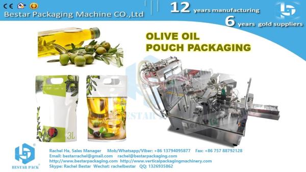 Bestar doypack machine with pumps and tanks for packing oil bags