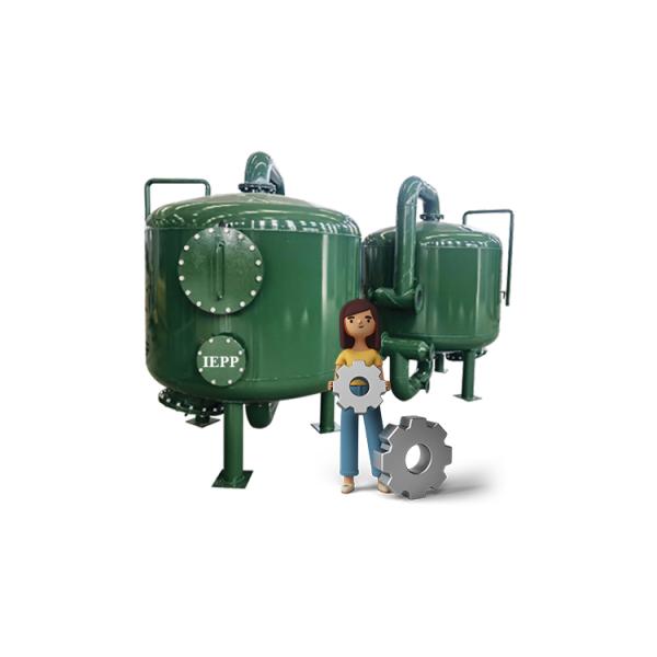 IEPP China Factory STP Waste Water Sewage Treatment Commercial Sand tank Multimedium Filtering Clearifier Purification Equipment